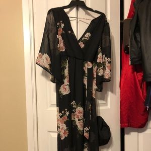 Long kimono style dress